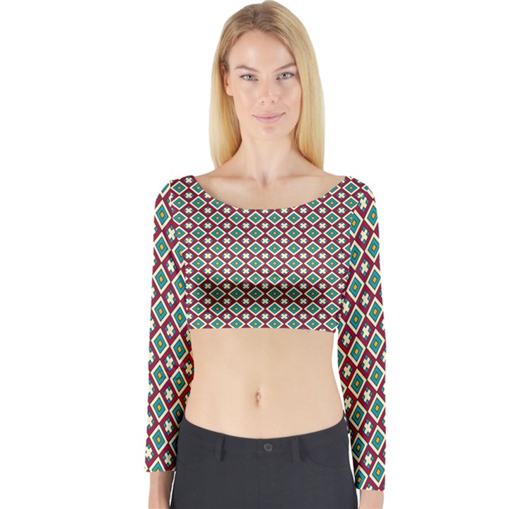 Mermita Long Sleeve Crop Top