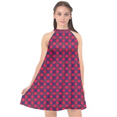 Flowerick Halter Neckline Chiffon Dress  by deformigo