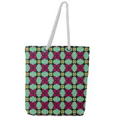 Nuria Full Print Rope Handle Tote (large) by deformigo