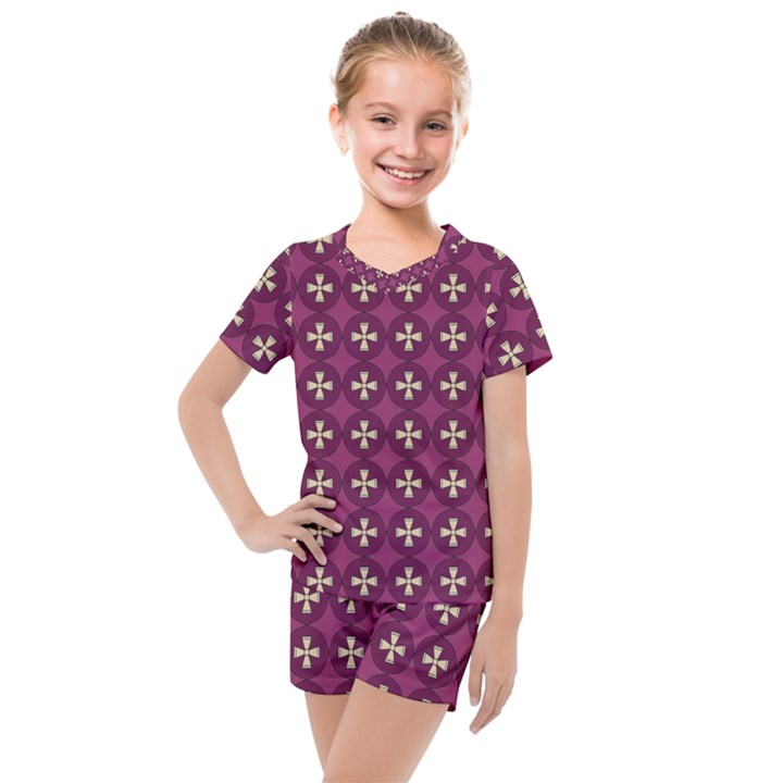 Barbruce Kids  Mesh Tee and Shorts Set