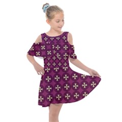 Barbruce Kids  Shoulder Cutout Chiffon Dress by deformigo