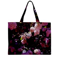 Purple Snowballs Zipper Mini Tote Bag by okhismakingart