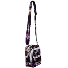 Purple Snowballs Shoulder Strap Belt Bag by okhismakingart