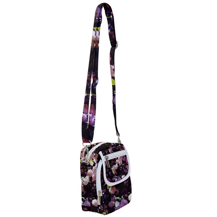 Purple Snowballs Shoulder Strap Belt Bag