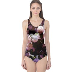 Purple Snowballs One Piece Swimsuit by okhismakingart