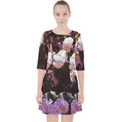 Purple Snowballs Pocket Dress