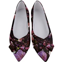 Purple Snowballs Women s Bow Heels