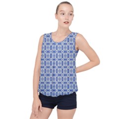 Laccadive Bubble Hem Chiffon Tank Top by deformigo