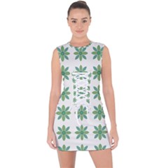 Reign Of Nature Lace Up Front Bodycon Dress