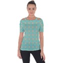 Baricetto Shoulder Cut Out Short Sleeve Top View1