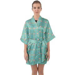 Baricetto Half Sleeve Satin Kimono  by deformigo