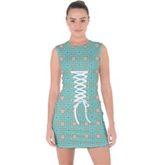 Baricetto Lace Up Front Bodycon Dress