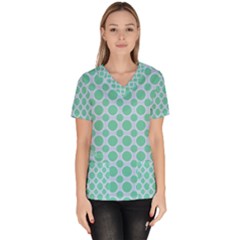 Gustavia Women s V-neck Scrub Top by deformigo