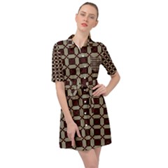 Pertamini Belted Shirt Dress by deformigo