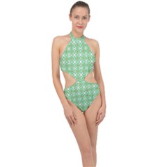 Rondinara Halter Side Cut Swimsuit by deformigo