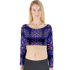 Papiamento Long Sleeve Crop Top by deformigo