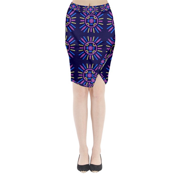 Papiamento Midi Wrap Pencil Skirt