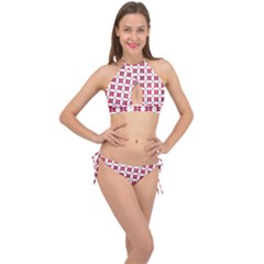 Farinoli Cross Front Halter Bikini Set by deformigo