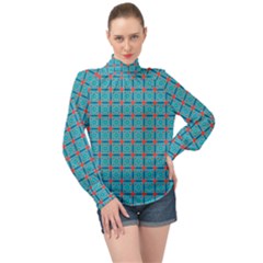 Celerina High Neck Long Sleeve Chiffon Top by deformigo