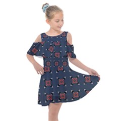 Coreo Kids  Shoulder Cutout Chiffon Dress by deformigo