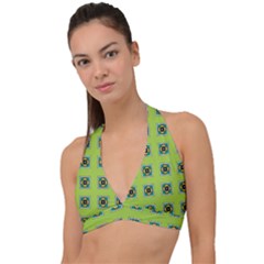 Lemona Halter Plunge Bikini Top by deformigo