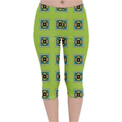 Lemona Velvet Capri Leggings  by deformigo