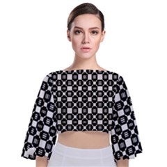 Mindoro Tie Back Butterfly Sleeve Chiffon Top by deformigo