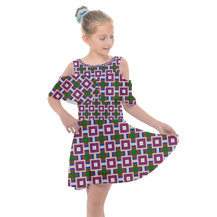 Campitello Kids  Shoulder Cutout Chiffon Dress