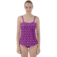 Roberto Cavallieri Twist Front Tankini Set by deformigo