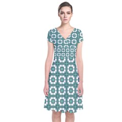 Cantaura Short Sleeve Front Wrap Dress by deformigo