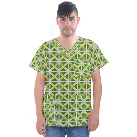 Thrillium Men s V-neck Scrub Top by deformigo