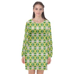 Thrillium Long Sleeve Chiffon Shift Dress  by deformigo