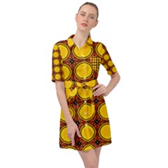 Clivius Belted Shirt Dress by deformigo