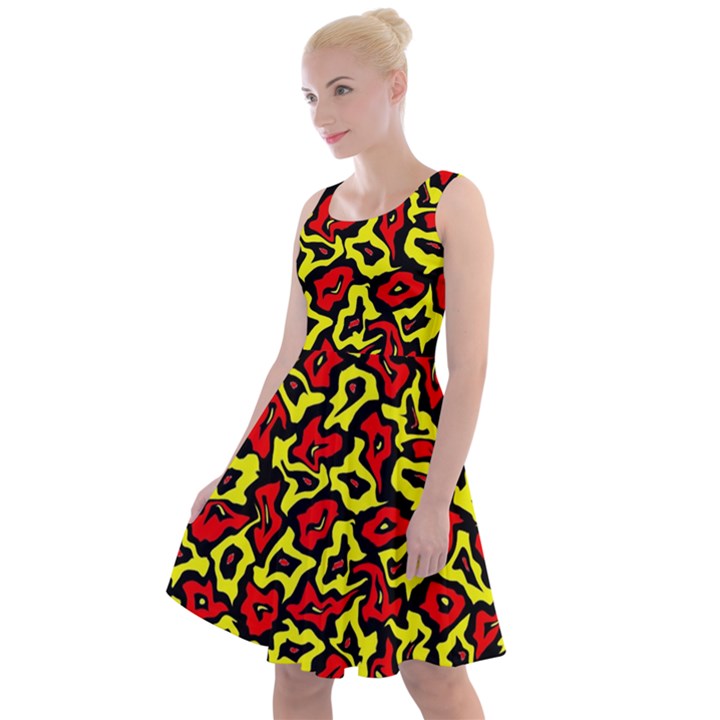 RBY-C-2-9 Knee Length Skater Dress