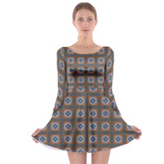 Cyprid Long Sleeve Skater Dress by deformigo