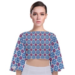 Doriskos Tie Back Butterfly Sleeve Chiffon Top by deformigo