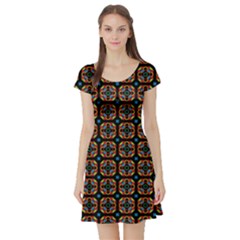 Frazee Short Sleeve Skater Dress by deformigo