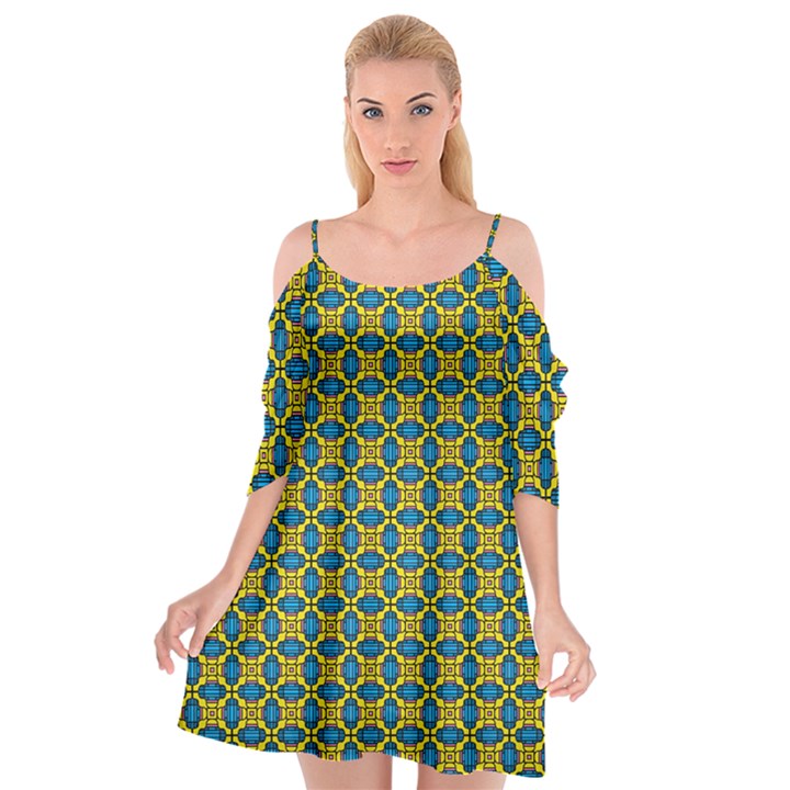 Gordium Cutout Spaghetti Strap Chiffon Dress