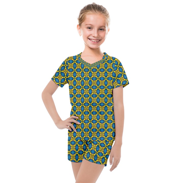 Gordium Kids  Mesh Tee and Shorts Set