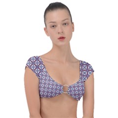 Pincushion Cap Sleeve Ring Bikini Top