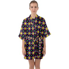 Wakpala Half Sleeve Satin Kimono  by deformigo