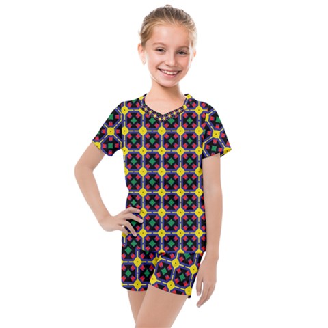 Wakpala Kids  Mesh Tee And Shorts Set by deformigo