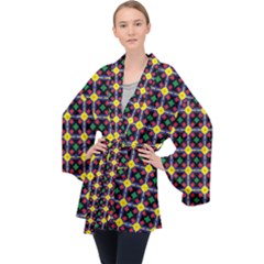 Wakpala Long Sleeve Velvet Kimono  by deformigo