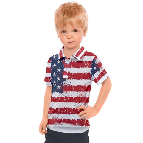 Kellytvgear  Kids  Polo Tee Usa  by Kellytvgear