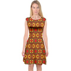 Rby-c-3 Capsleeve Midi Dress by ArtworkByPatrick