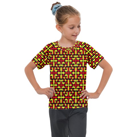 Rby-c-3-3 Kids  Mesh Piece Tee by ArtworkByPatrick