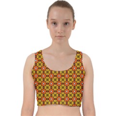 Petra Velvet Racer Back Crop Top by deformigo