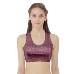 Wisteria Sports Bra With Border