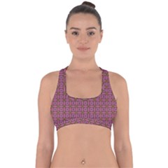 Wisteria Cross Back Hipster Bikini Top  by deformigo