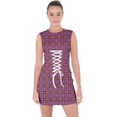 Wisteria Lace Up Front Bodycon Dress